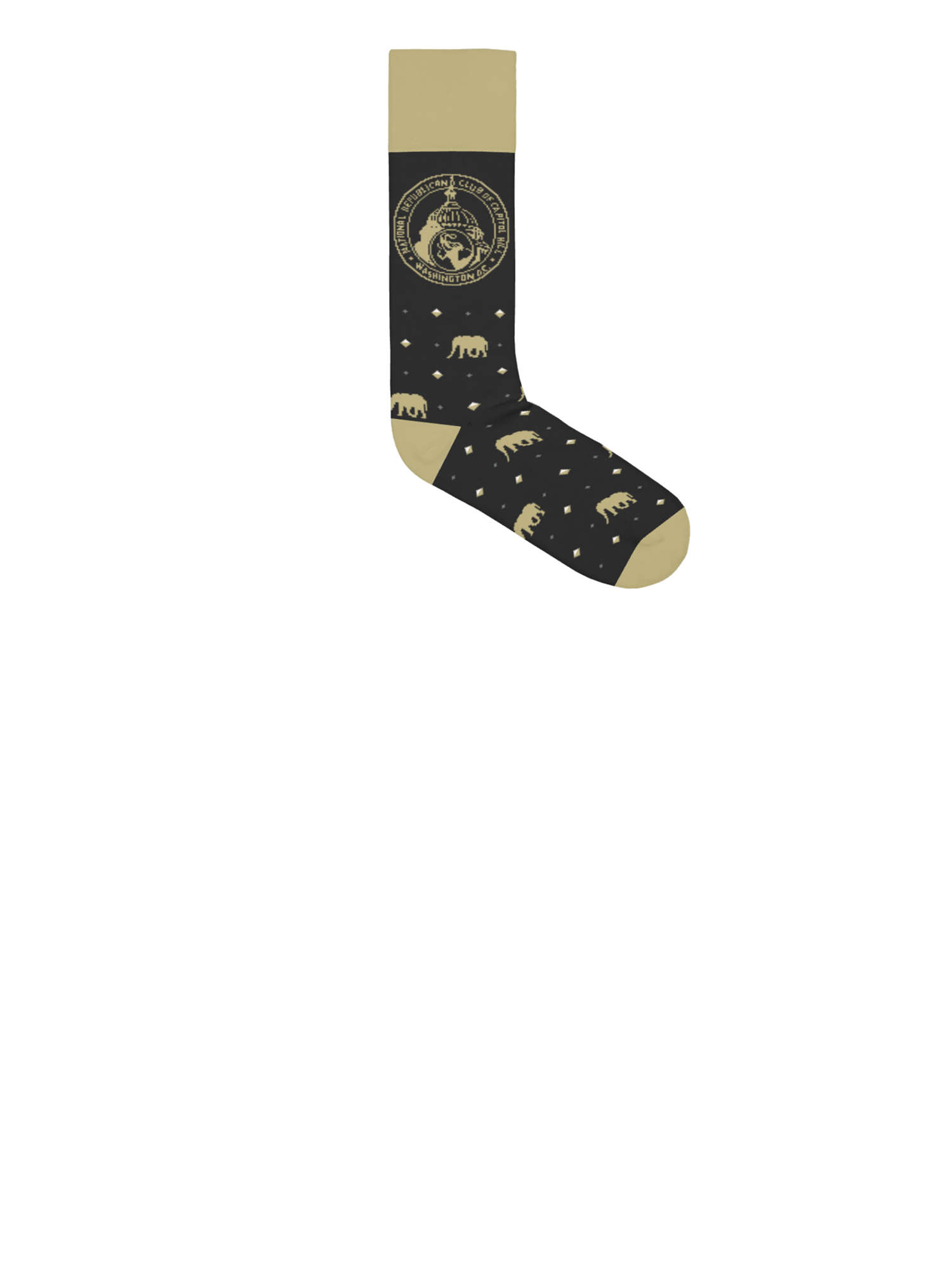 Black Socks (CHC Logo and Elephants)