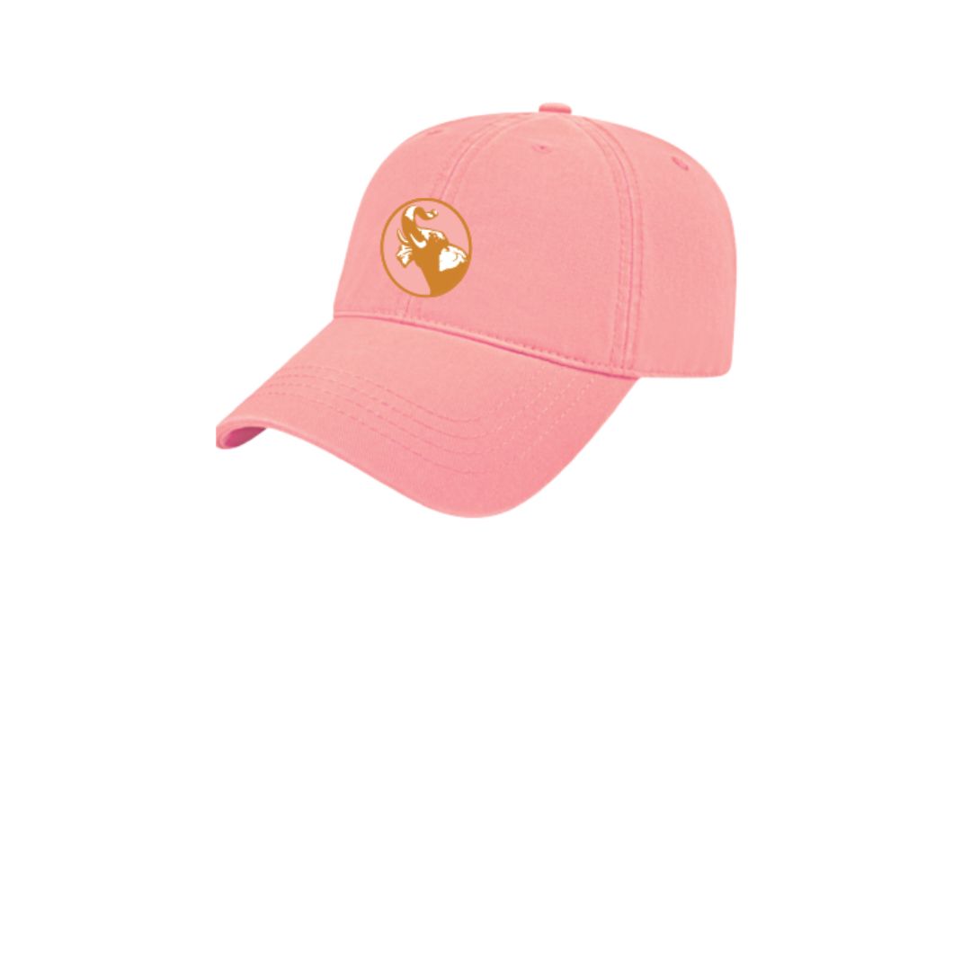 Pink Baseball Cap (Elephant)