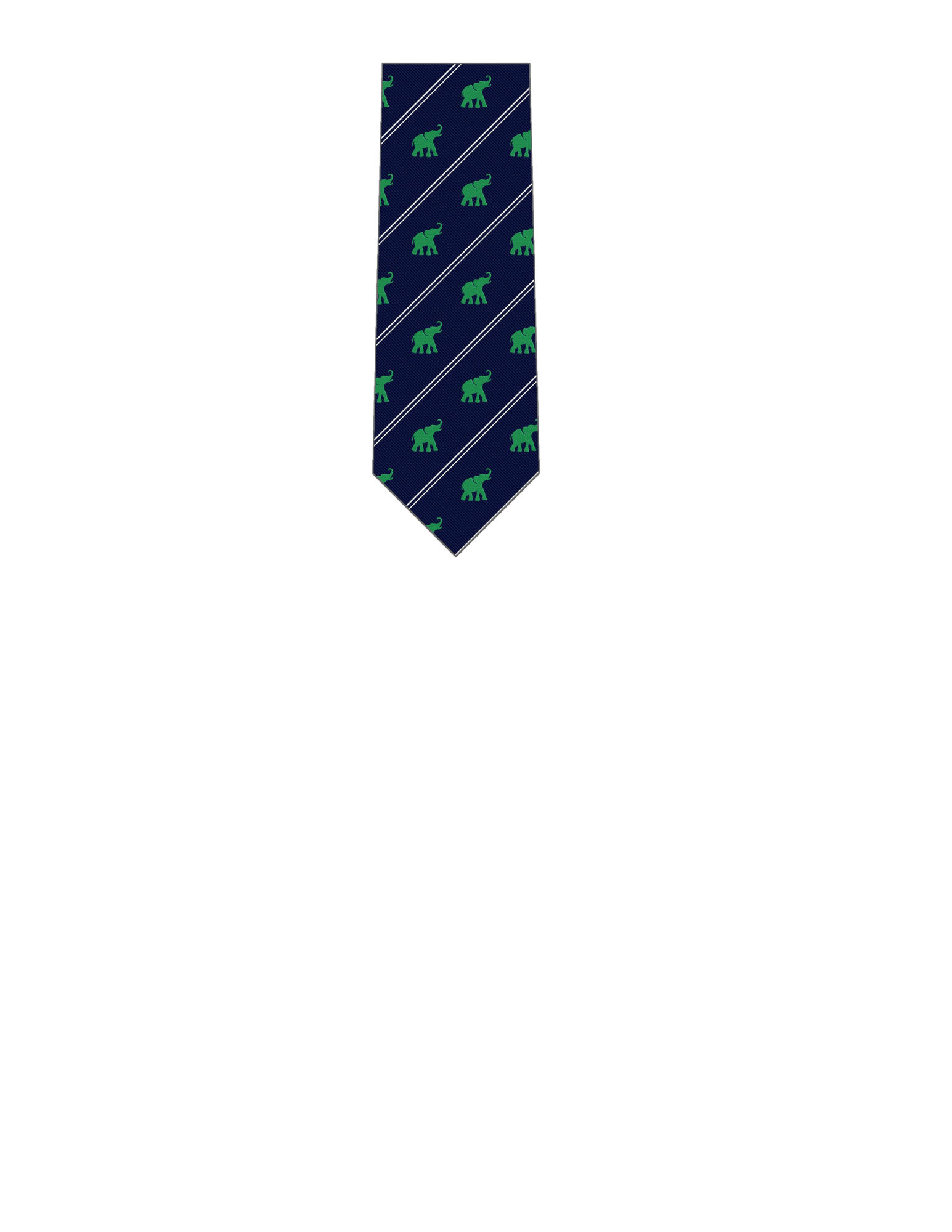 Blue & Green Tie